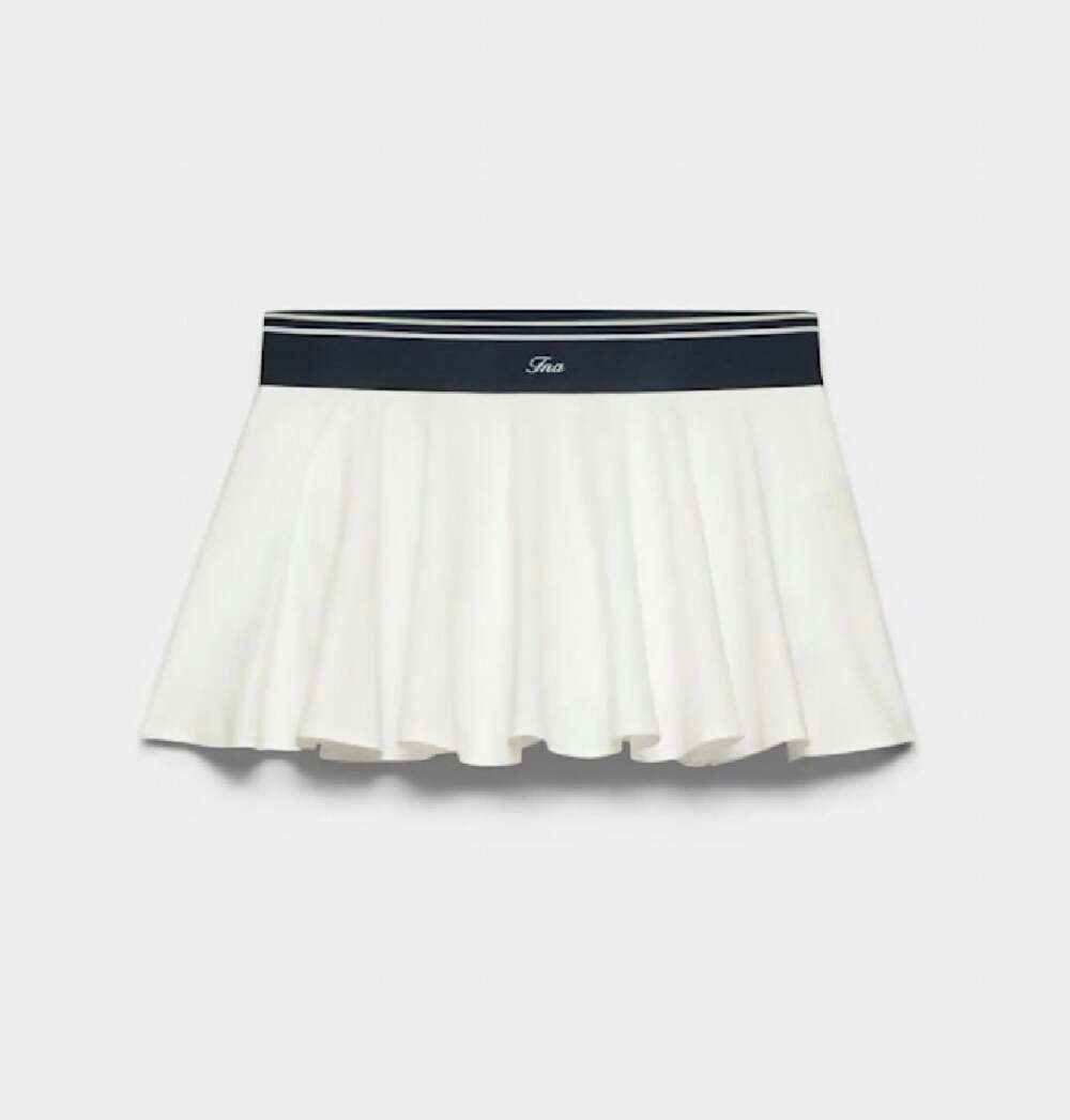 Aritzia TNA White Pleated Tennis Skirt Skort XS